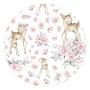 MimiNu - Lanka, Jucarie textila moale pentru bebelusi, Cu doua fete, 45 x 27 cm, Materiale certificate Oeko Tex Standard 100, Sweet Deer Pink - 2
