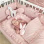 MimiNu - Sac de dormit pentru bebelusi, De iarna, Cu volanase, Din bumbac certificat Oeko Tex Standard 100, Cu fermoar lateral, Cu capse pe umar, 70 cm, 0 - 6 luni, 2.5 Tog, Colectia Royal, Powder Pink - 3