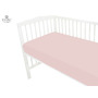 MimiNu -  Set 2 cearceafuri cu elastic, Din bumbac certificat Oeko Tex Standard 100, Pentru patut 120x60 cm, White + Colectia Royal Powder Pink - 3