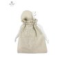MimiNu - Zornaitoare educativa pentru bebelusi, Horse, Din bumbac certificat Oeko Tex Standard 100, Cu saculet din bumbac in aceeasi culoare, Beige Stripe - 2