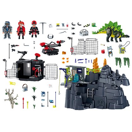 Playmobil - Set de constructie Mina de cristal , Dino Rise , Cu dinozaur