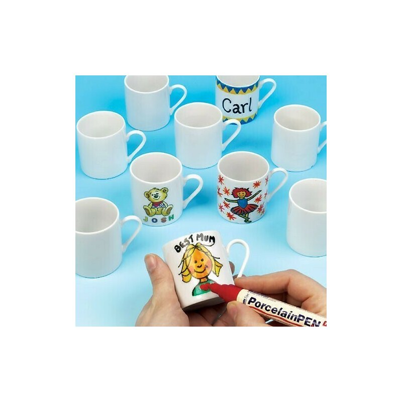 Baker ross - set creativ mini cani din portelan de decorat