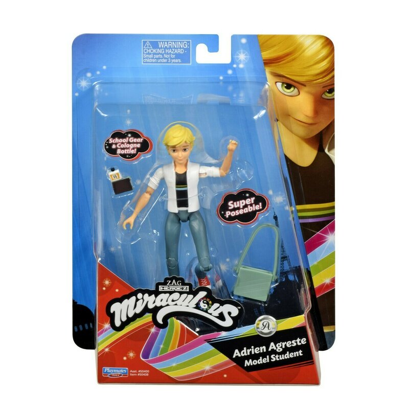 Mattel - miraculos buburuza figurina adrien agreste 12cm