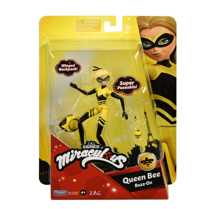 Mattel - miraculos buburuza figurina queen bee 12cm
