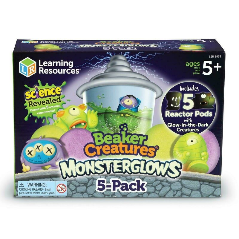 Learning resources - monstruletii din laborator – set reflectorizant (5 capsule)