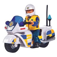 Simba - Motocicleta Police Cu accesorii, Cu figurina Malcolm Pompierul Sam