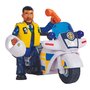 Motocicleta Simba Fireman Sam Police cu figurina Malcolm si accesorii - 2