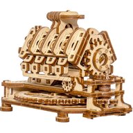 Wooden City - Puzzle 3D Motor V8 , Puzzle Copii , Mecanic, piese 200