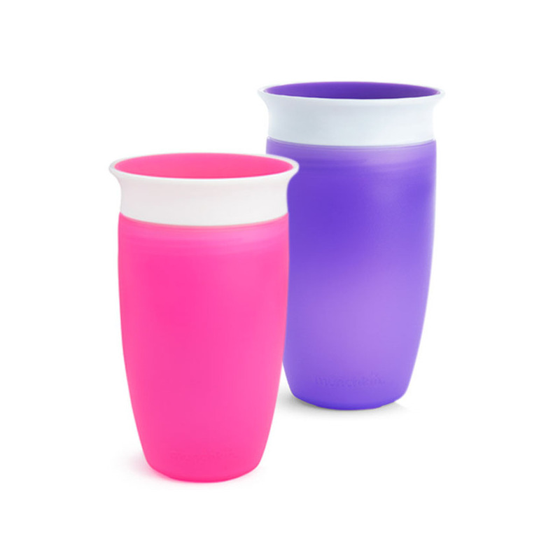 Munchkin cana miracle 360, 296ml, set 2 buc., 12l+ pink/purple