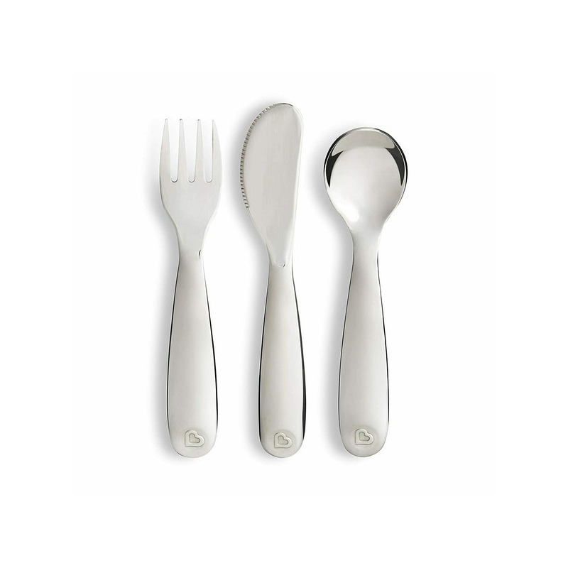 Munchkin set tacamuri pentru copii, din otel inoxidabil, polish, set 3 buc., 18l+