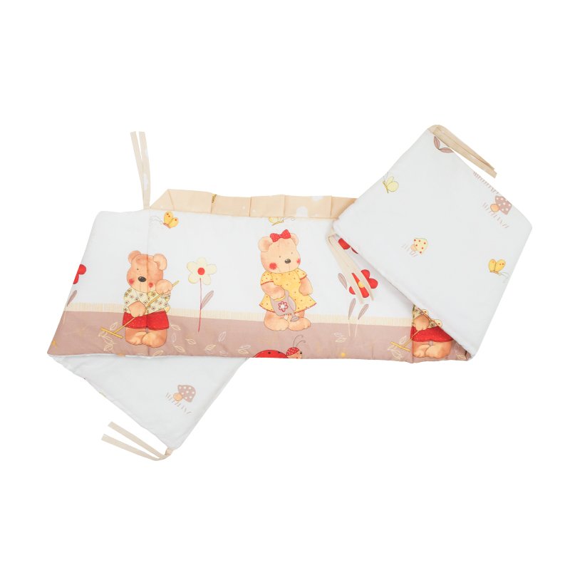 Mykids aparatoare laterala mykids teddy gradina maro 120x60