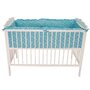 Lenjerie MyKids Crowns Turquoise 4+1 Piese 120x60 - 1