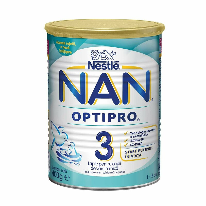 Nestle - Lapte praf Nan Optipro 3, 400g