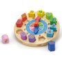 New classic toys - Puzzle din lemn, Ceas - 1