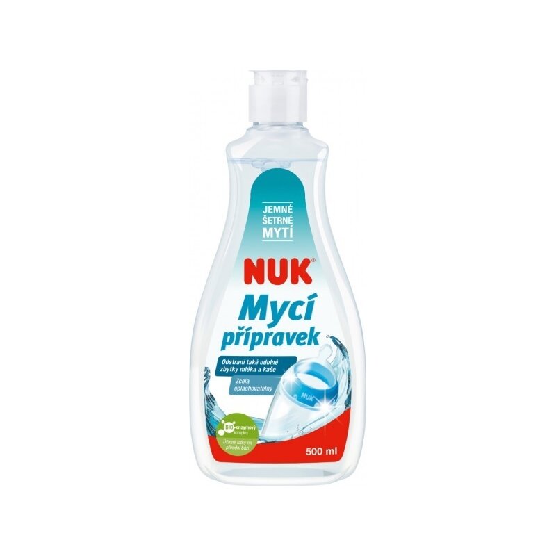 Nuk - Solutie de curatare pentru tetine, biberoane si jucarii, Fara parfum, 500 ml