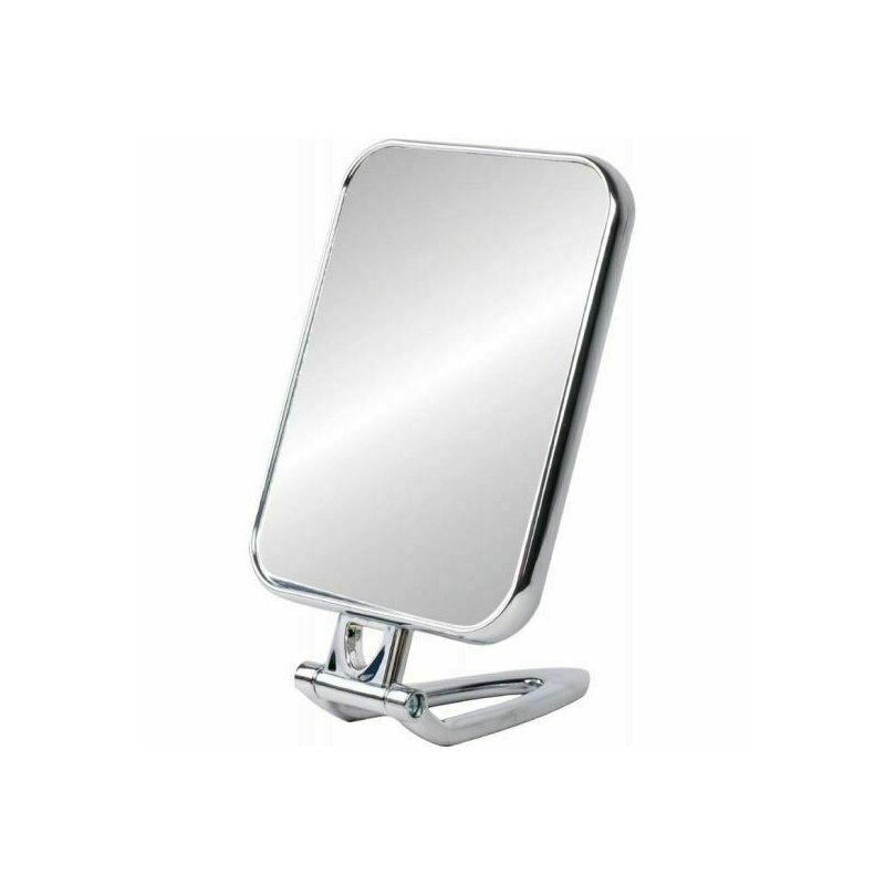 Oglinda cosmetica dreptunghiulara cu 2 fete si suport top choice tc85789, 11 x 15 cm
