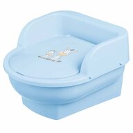 Maltex baby - Olita copii, mini toaleta, recipient detasabil, Zebra Light Blue, 
