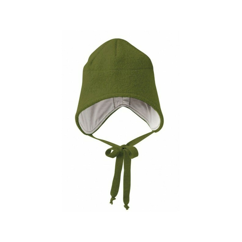 Olive 2 - caciula din lana merino tumble/boiled - disana