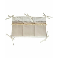 Organizator pentru patut copii, Koell, Boho, Crem cu Wafa, 30 x 60 cm
