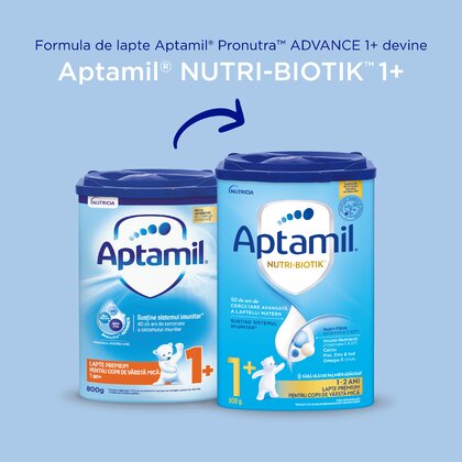 Nutricia - Pachet 6 x Lapte praf  Aptamil Junior 1+, 800g, 12 luni+