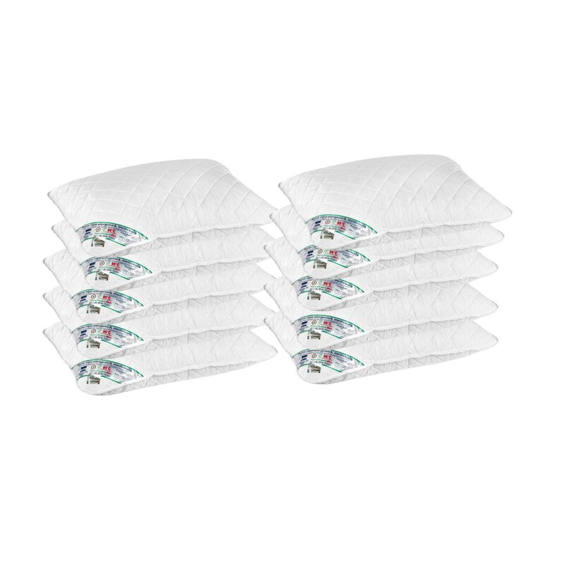 Somnart - pachet promo: 10 perne medicinale hipoalergenice somnart 50x70cm hypoallergenicmed matlasate lavabile la 95 de grade fermitate medie spre tare