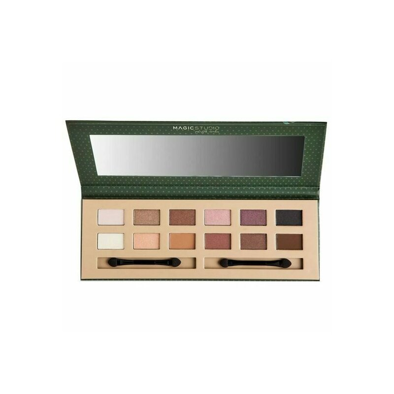 Paleta de farduri exquisite green, cu 12 culori, magic studio