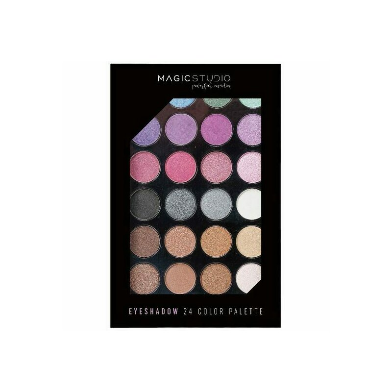 Paleta fard de pleoape powerful cosmetics, 24 nuante sidefate, magic studio