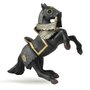 Cal negru in armura - Figurina Papo - 1