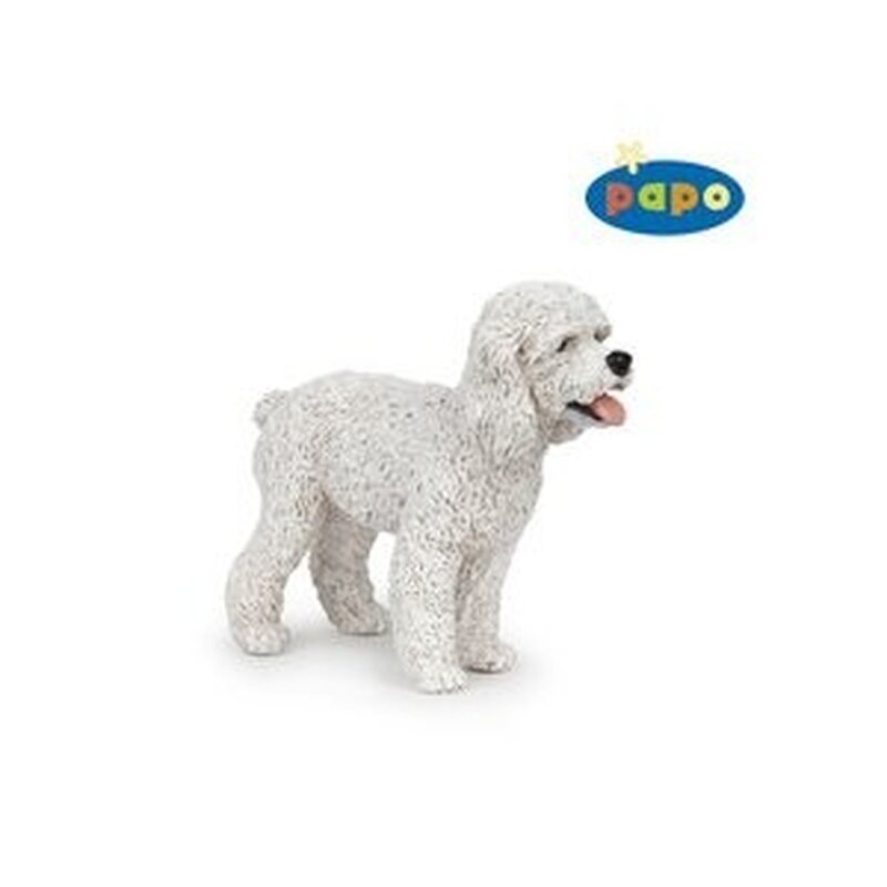 Papo - Figurina Catel Poodle alb