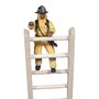 Pompier galben pe scara - Figurina Papo - 1