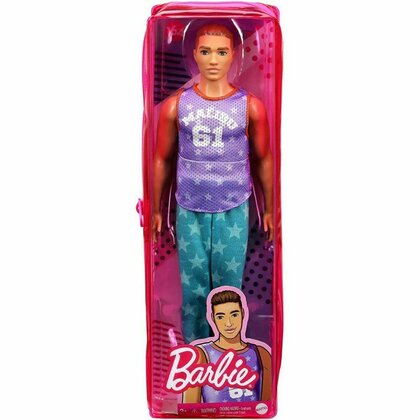 Mattel - Papusa Barbie Fashonista,  Cu maieu Malibu, Violet