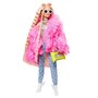 Mattel - Papusa Barbie Fluffy Pinky , Extra style, Multicolor - 5