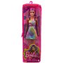 PAPUSA BARBIE FASHIONISTA BLONDA CU SUVITE MOV - 1