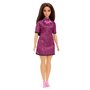 PAPUSA BARBIE FASHIONISTA SATENA CU ROCHIE MOV - 13
