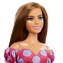 Mattel - Papusa Barbie,  Satena, Cu rochie roz cu buline - 4