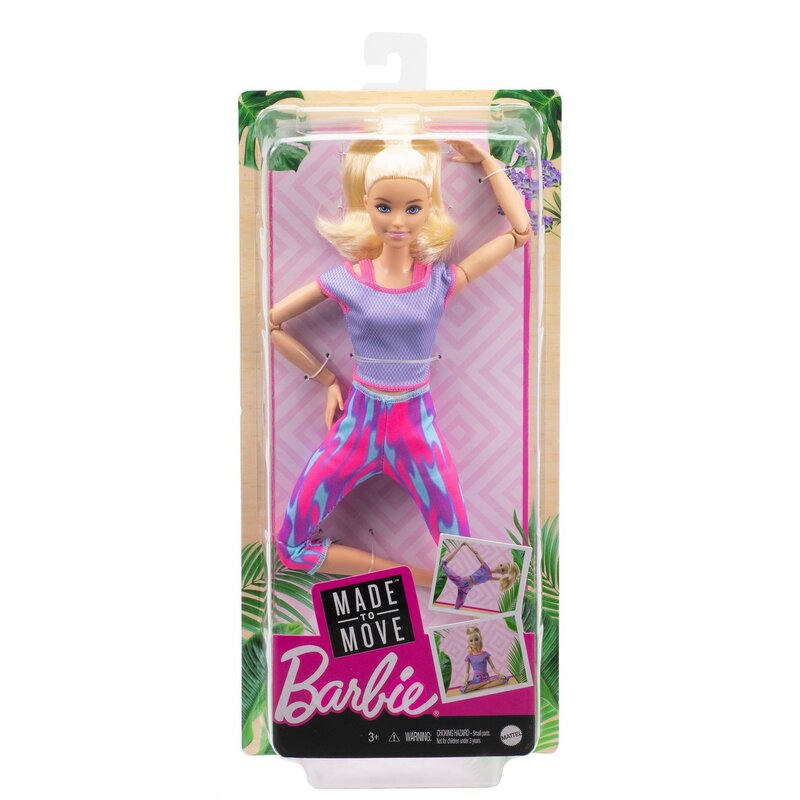 Mattel - Papusa Barbie Made to move, Blonda