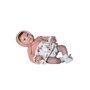 Guca - Papusa bebe realist Reborn Ella  cu paturica roz blanita  46 cm - 1