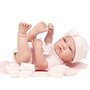 Papusa bebe realist Toqui-fetita cu paturica, corp anatomic corect, alb-roz, corp realist anatomic, Antonio Juan - 3