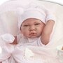 Papusa bebe realist Toqui-fetita cu paturica, corp anatomic corect, alb-roz, corp realist anatomic, Antonio Juan - 4