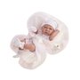 Papusa bebe realist Toqui-fetita cu paturica, corp anatomic corect, alb-roz, corp realist anatomic, Antonio Juan - 10