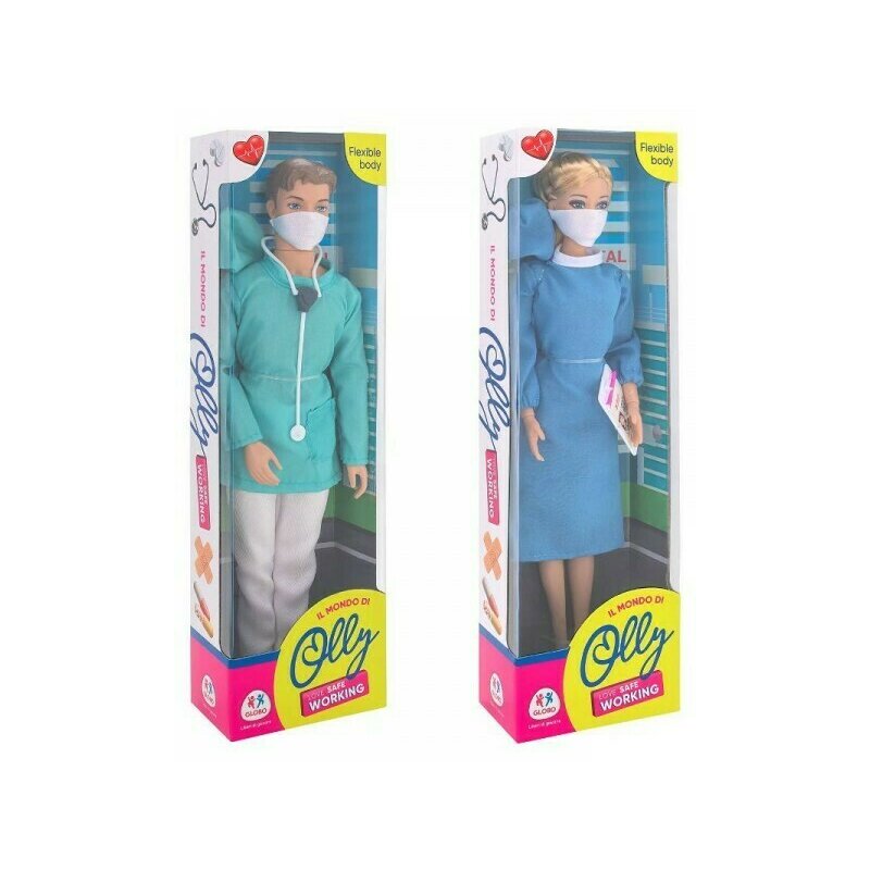 Globo - Papusa doctor cu masca de protectie