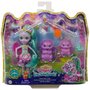 Papusa Enchantimals by Mattel Deanna Dragon Family cu 3 figurine si accesorii - 4