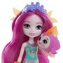 Papusa Enchantimals by Mattel Maura Mermaid cu figurina Glide - 2