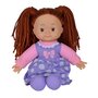 Simba - Papusa Flower Dolly,  38 cm, Din material textil, Cu parul maroniu - 2