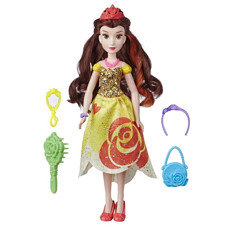 Hasbro - Papusa Printesa Belle , Accesorizata cu stil, Multicolor