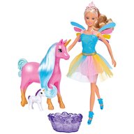 Simba - Papusa  Steffi Love Welcome Unicorn 29 cm cu 2 figurine si cadita