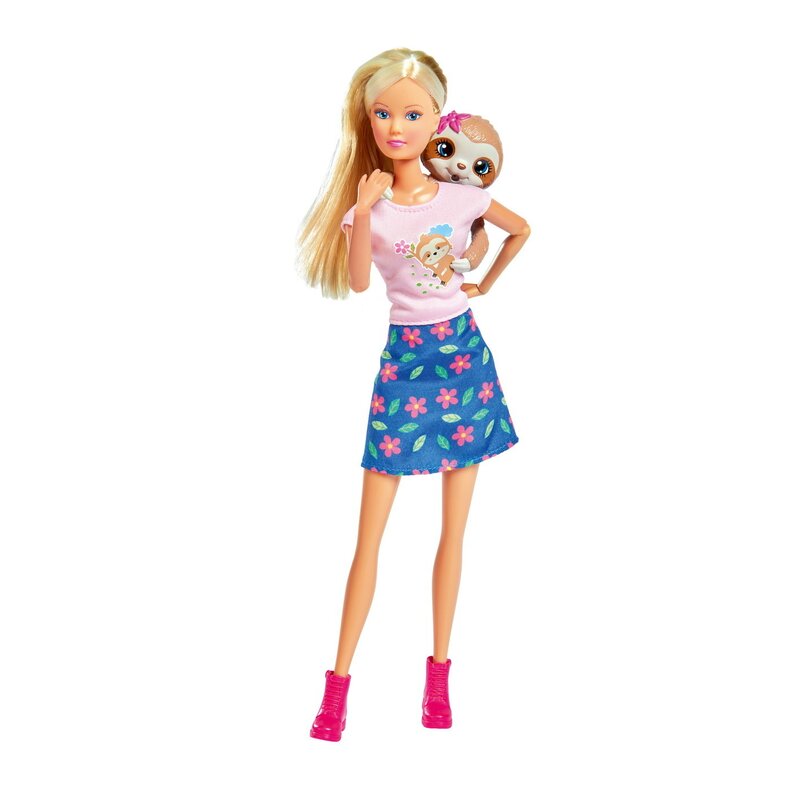 Simba - papusa steffi love , cu prietenul somnoros, multicolor