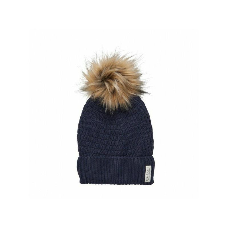 Parisian night 50 - caciula copii lana merinos tricotata captusita fleece - en fant