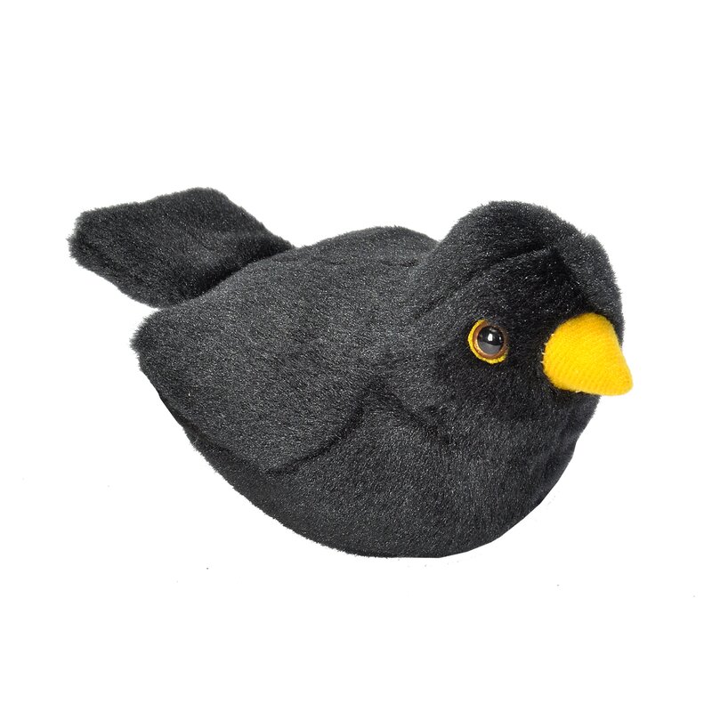 WILD REPUBLIC - Jucarie din plus interactiva Mierla - European Blackbird , Cu sunet