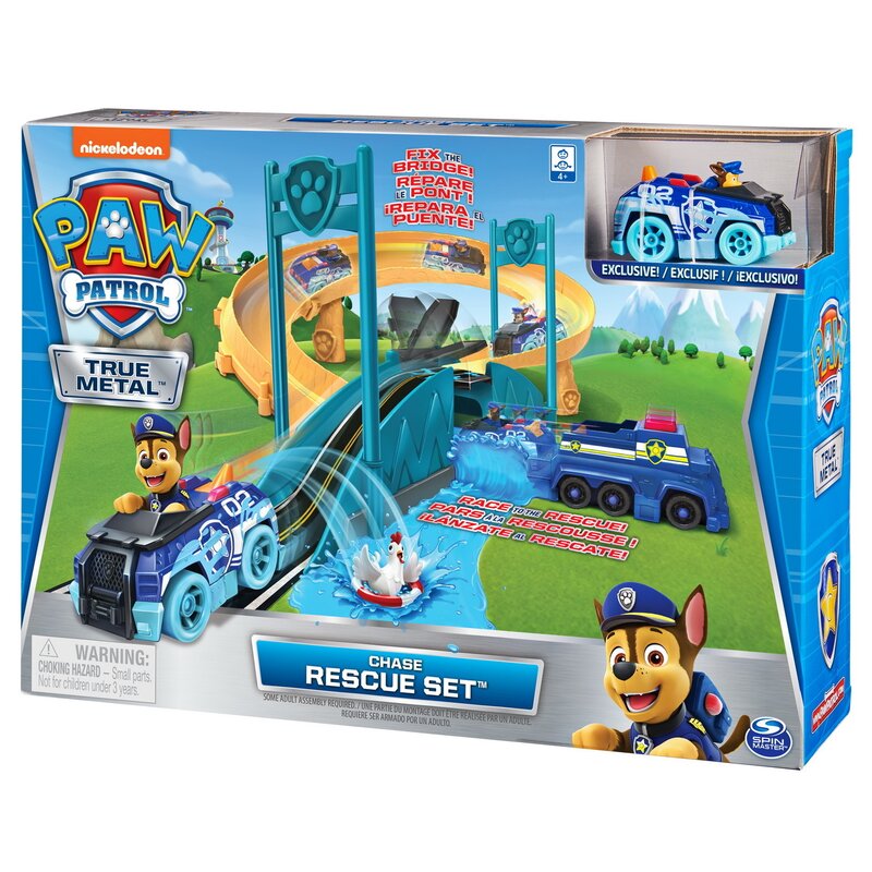Spin master - set de joaca chase repara podul , paw patrol